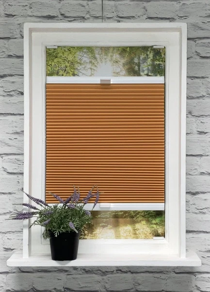 Wabenplissee 100% verdunkelnd Soft Orange