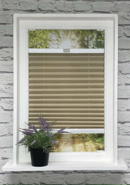 Plissee Flamenco Dunkelbeige
