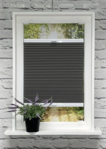 Wabenplissee Soft Grau