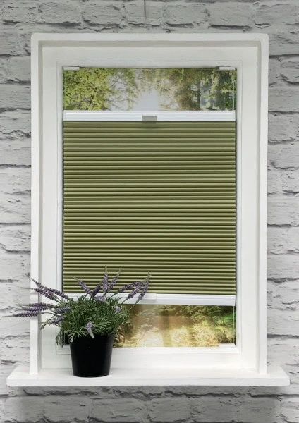 Wabenplissee 100% verdunkelnd Soft Green
