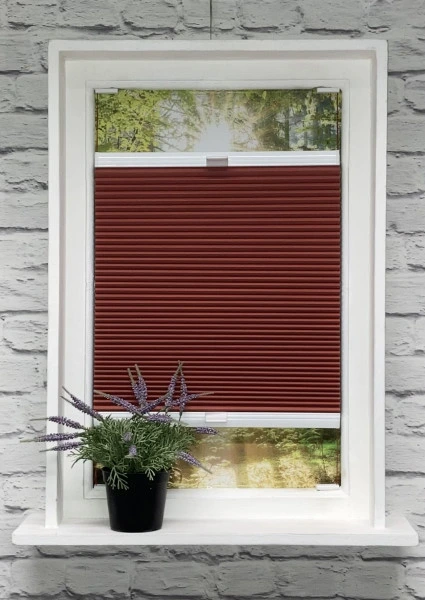 Wabenplissee 100% verdunkelnd Soft Red